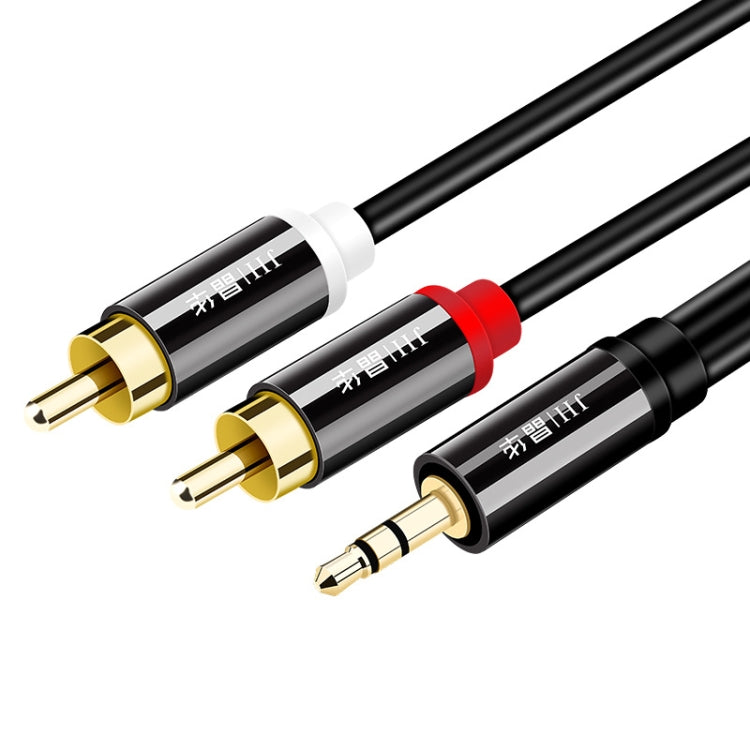 JINGHUA 1 In 2 3.5mm Audio Cable  3.5mm To 2RCA Double Lotus Computer Speaker Cell Phone Plug Cable, Length: 5m - HoMEdemic™ 