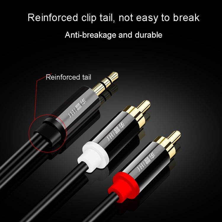 JINGHUA 1 In 2 3.5mm Audio Cable  3.5mm To 2RCA Double Lotus Computer Speaker Cell Phone Plug Cable, Length: 1.5m - HoMEdemic™ 