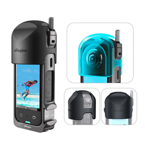 For Insta360 X3 AMagisn Metal Rabbit Cage Protective Frame Accessories, Spec: With Lens Cover - HoMEdemic™ 