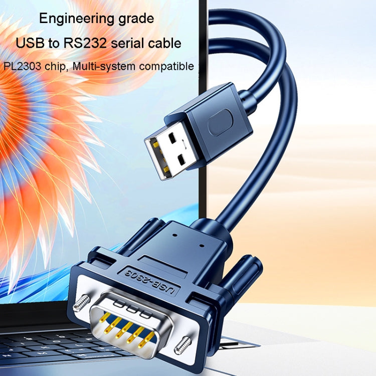 JINGHUA USB To RS232 Serial Cable DB9 Pin COM Port Computer Converter, Length: 3m - HoMEdemic™ 