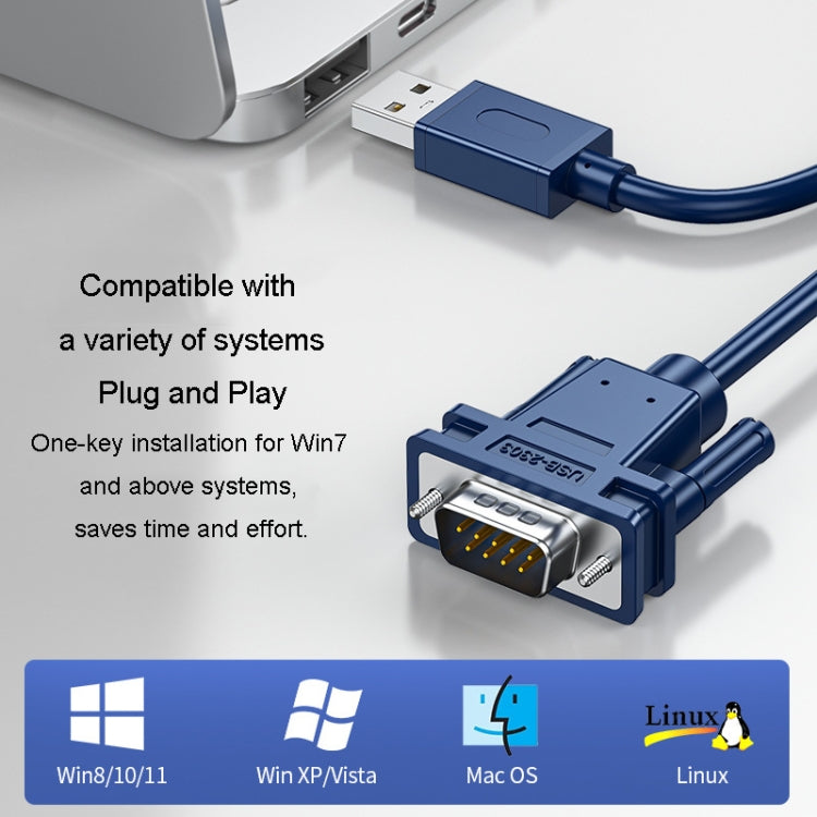 JINGHUA USB To RS232 Serial Cable DB9 Pin COM Port Computer Converter, Length: 3m - HoMEdemic™ 