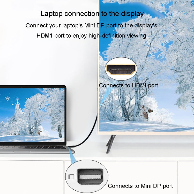 JINGHUA DP To HDMI HD Video Converter For Thunderbolt 4K Interface(Black) - HoMEdemic™ 