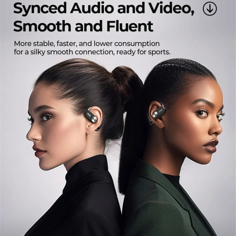 REMAX OpenBuds P3 Metal Open-Ear OWS Wireless Bluetooth Earphone(Black) - HoMEdemic™ 