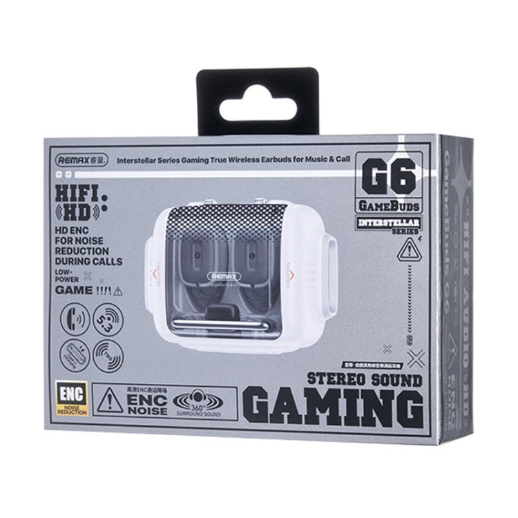 REMAX GameBuds G6 Transparent Wireless Bluetooth Gaming Earphone ENC Noise Reduction Into Ear Gaming Earphone(Ivory White) - HoMEdemic™ 