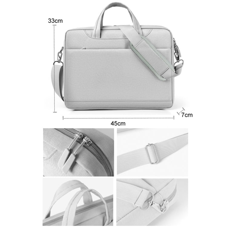 17.3 inch Portable Crossbody Air Bag Gaming Computer Laptop Shoulder Bag(Light Gray) - HoMEdemic™ 