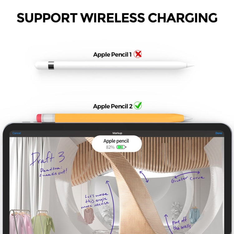 For Apple Pencil 2 AhaStyle PT180-2 Retro Stylus Protective Case Drop Proof Capacitive Pen Cover(Pink) - HoMEdemic™ 