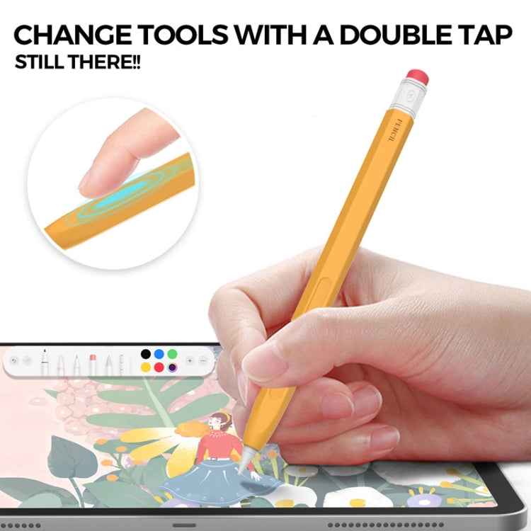 For Apple Pencil 2 AhaStyle PT180-2 Retro Stylus Protective Case Drop Proof Capacitive Pen Cover(Pink) - HoMEdemic™ 
