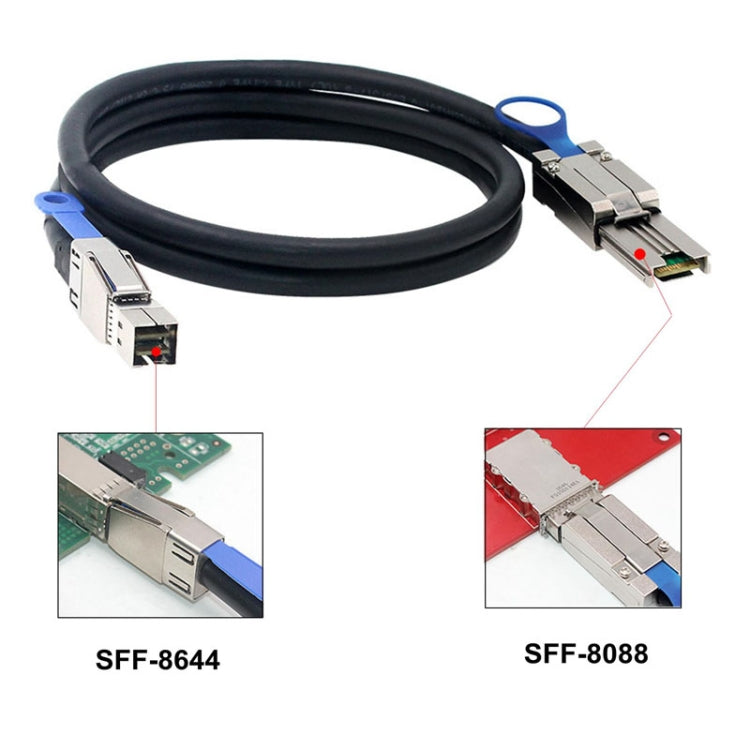 1m Mini SAS HD SFF-8644 To 8088 26P Server External Hard Drive Cable - HoMEdemic™ 