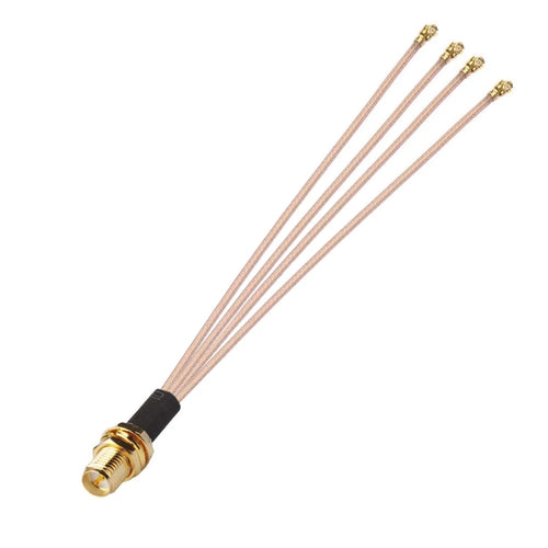 1 In 4 IPX To RPSMAK RG178 Pigtail WIFI Antenna Extension Cable Jumper(15cm) - HoMEdemic™ 