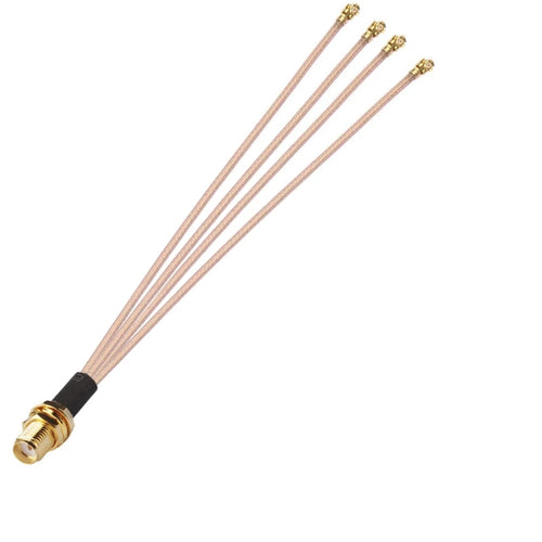 1 In 4 IPX To SMAK RG178 Pigtail WIFI Antenna Extension Cable Jumper(15cm) - HoMEdemic™ 