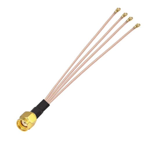 1 In 4 IPX To RPSMAJ RG178 Pigtail WIFI Antenna Extension Cable Jumper(15cm) - HoMEdemic™ 