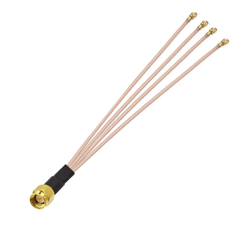 1 In 4 IPX To SMAJ RG178 Pigtail WIFI Antenna Extension Cable Jumper(15cm) - HoMEdemic™ 