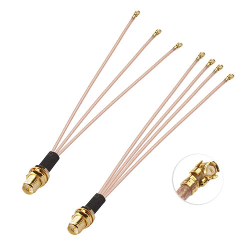 1 In 4 IPX To RPSMAJ RG178 Pigtail WIFI Antenna Extension Cable Jumper(15cm) - HoMEdemic™ 