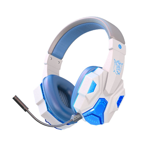 SOYTO SY-T830 Wireless Computer Game Headset Universal Bluetooth E-Sports Wheat Mobile Phone Headset(White Blue) - HoMEdemic™ 