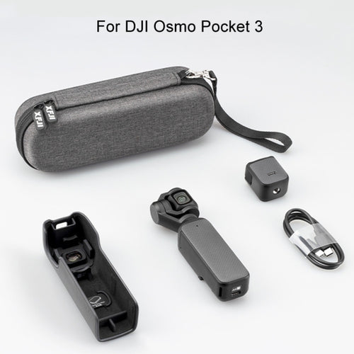 For DJI Osmo Pocket 3 XFJI Storage Box Waterproof Drop-proof Mini Body Handbag Accessories(Dark Gray) - HoMEdemic™ 