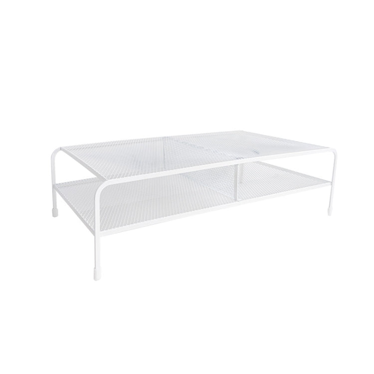 Computer Monitor Elevated Bracket Desk Wrought Iron Rack Organizer, Spec: Deepen Single Layer - HoMEdemic™ 