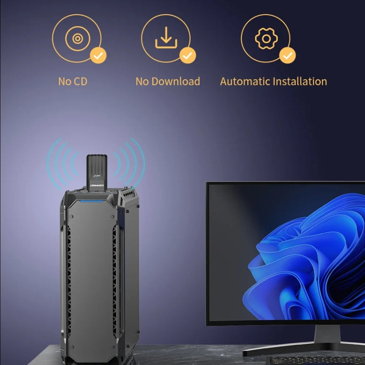 COMFAST CF-943AX WiFi6 USB Adapter AX900 Bluetooth 5.3 2.4G / 5.8G Wireless Network Card - HoMEdemic™ 