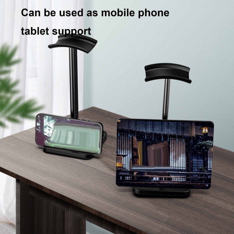 Desktop Headphone Holder Cell Phone Tablet Stand(Black) - HoMEdemic™ 