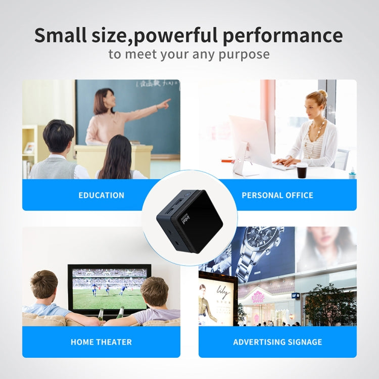 N100/DDR5 12th AlderLake-N100 Dual 4K60Hz Office And Home Mini PC, Spec: 12G+0 /UK Plug - HoMEdemic™ 