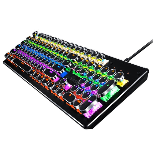 T-WOLF T75 104 Keys Adjustable RGB Light Computer Game Wired Mechanical Keyboard(Black) - HoMEdemic™ 