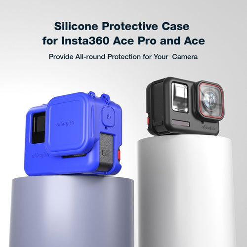 aMagisn Silicone Protection Case Sports Camera Protection Accessories For Insta360 Ace (Black) - HoMEdemic™ 