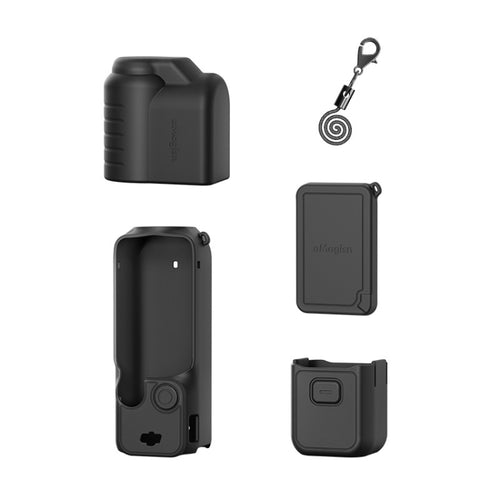 For DJI Osmo Pocket 3 AMagisn Silicone Protection Case Movement Camera Accessories, Style: 5 In 1 Black - HoMEdemic™ 