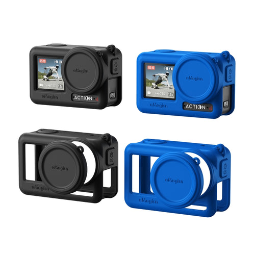 For DJI Osmo Action 4 / 3 aMagisn Silicone Protection Case Camera Protection Accessories(Blue) - HoMEdemic™ 