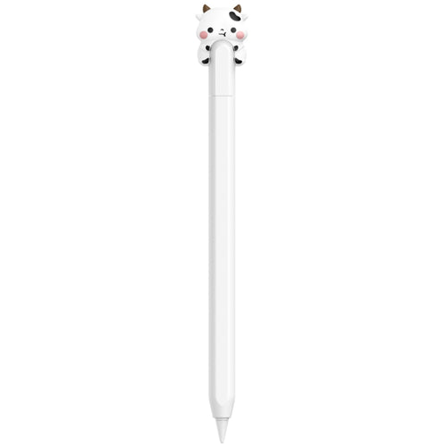 For Apple Pencil (USB-C) AhaStyle PT129-3 Stylus Cover Silicone Cartoon Protective Case, Style: White Cow - HoMEdemic™ 