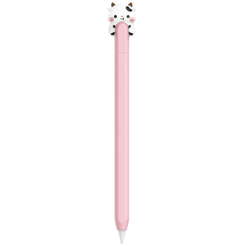 For Apple Pencil (USB-C) AhaStyle PT129-3 Stylus Cover Silicone Cartoon Protective Case, Style: Pink Cow - HoMEdemic™ 