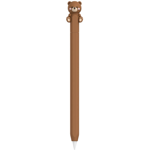 For Apple Pencil (USB-C) AhaStyle PT129-3 Stylus Cover Silicone Cartoon Protective Case, Style: Brown Bear - HoMEdemic™ 