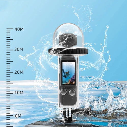 For DJI Osmo Pocket 3 BRDRC 40m Depth Waterproof Case Diving Housing Cover(Transparent Handle) - HoMEdemic™ 