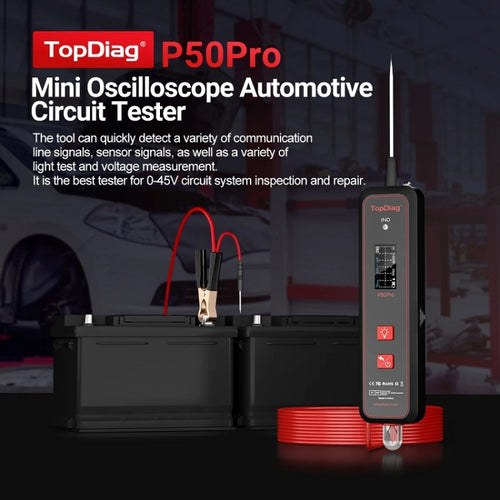 JDiag Mini Circuit Tester AC/DC Detection Multi-function Oscilloscope(P50 Pro) - HoMEdemic™ 