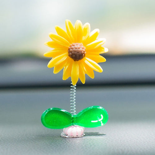 Cute Small Daisy Car Ornament Car Dashboard Shaking Decoration(Yellow) - HoMEdemic™ 