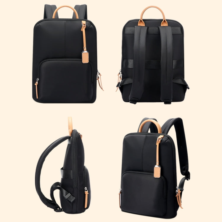 Bopai 62-126521 14-inch Laptop Thin and Light Business Waterproof Backpack(Black) - HoMEdemic™ 