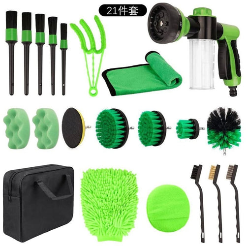 21pcs /Set Car Cleaning Brush Polishing Waxing Car Detailing - HoMEdemic™ 