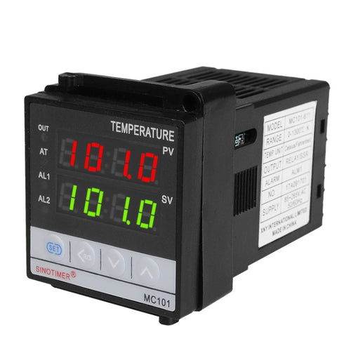 SINOTIMER MC101 Universal Input Short Case PID Intelligent Temperature Controller Meter Heating Cooling Relay SSR Solid State Output - HoMEdemic™ 