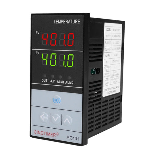 SINOTIMER MC401 Universal Input Short Case PID Intelligent Temperature Controller Meter Heating Cooling Relay SSR Solid State Output - HoMEdemic™ 