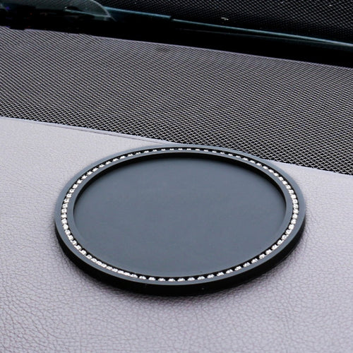 11cm Car Ornaments Anti-slip Mat High Temperature Resistant Perfume Base(Black) - HoMEdemic™ 