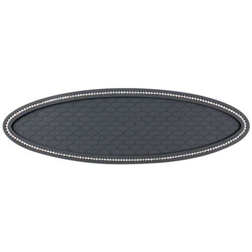 Car Center Console Ornaments Oval Anti-slip Mat, Style: With Diamond - HoMEdemic™ 