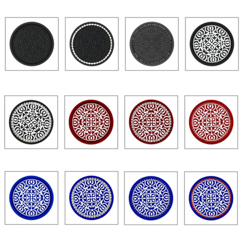 Totem Stripe Car Coaster Storage Non-Slip Insulating Mat, Color: Blue Red Diamond - HoMEdemic™ 