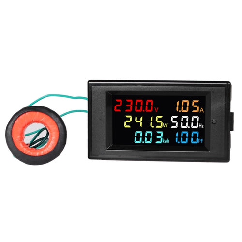 SINOTIMER SPM003 AC LED Digital Voltmeter Frequency Factors Meter Power Monitor, Specification: AC80-300V 100A - HoMEdemic™ 