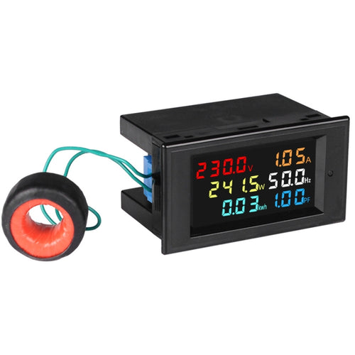 SINOTIMER SPM003 AC LED Digital Voltmeter Frequency Factors Meter Power Monitor, Specification: AC80-300V 100A - HoMEdemic™ 