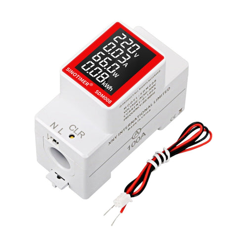 SINOTIMER SDM008 Rail Type AC Multifunctional Digital Voltage And Current Power Monitor - HoMEdemic™ 