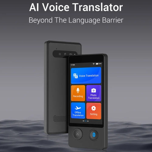 Hishell W12 144 Languages AI Voice Translator Smart Camera Translator Offline Dialogue Real-Time Mutual Translation(Black) - HoMEdemic™ 