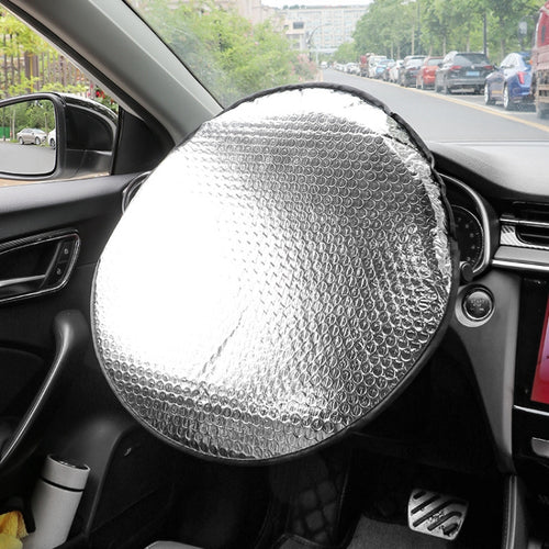 40cm Car Steering Wheel Cooling Insulating Aluminum Foil Sunshade - HoMEdemic™ 