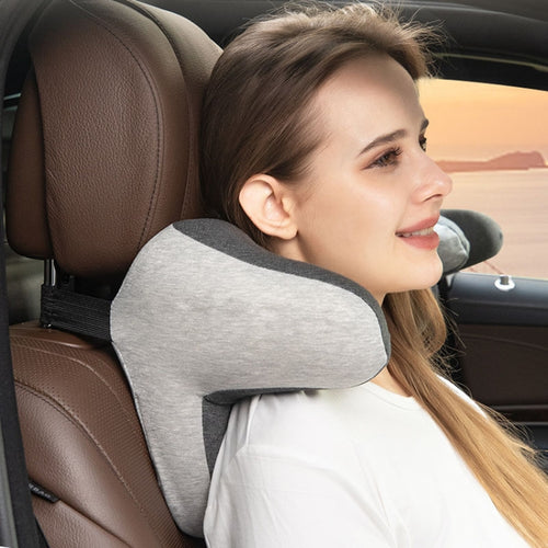 BEWALKER Car Headrest Memory Foam Neck Support Pillow Car Seat Cervical Cushion(Navy) - HoMEdemic™ 