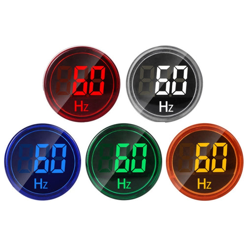 SINOTIMER ST16HZ 20-75Hz AC Frequency 22mm Round Opening LED Digital Signal Indicator Light(03 Blue) - HoMEdemic™ 