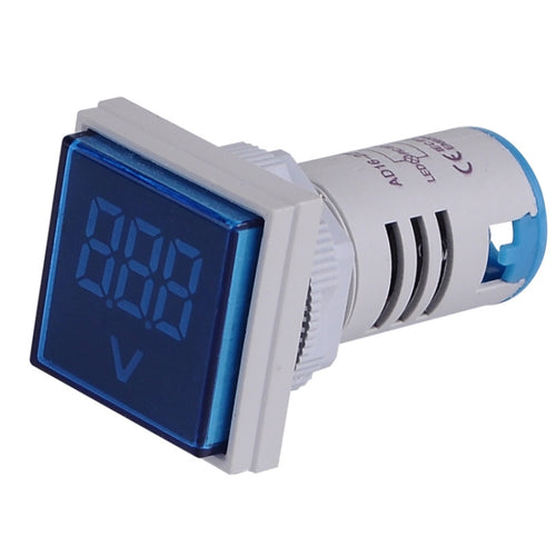 SINOTIMER ST17V AC Voltage Signal Indicator 22mm Square LED Digital Display Voltage Head AC 60-500V(03 Blue) - HoMEdemic™ 