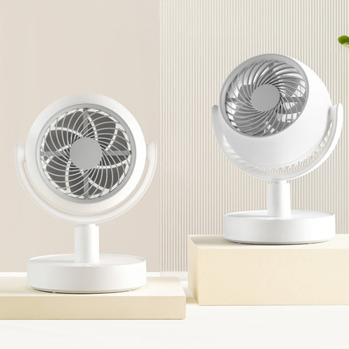 Desktop Air Circulation Fan Household Office Compact Mute Electrical Fan, Style: Battery Model - HoMEdemic™ 