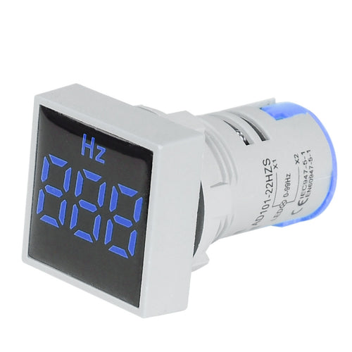 SINOTIMER ST17HZ 22mm Square LED Digital Display 50-75Hz AC Frequency Signal Indicator(03 Blue) - HoMEdemic™ 